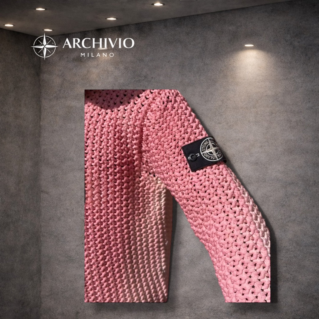 STONE ISLAND UV-REACTIVE KNIT SWEATER