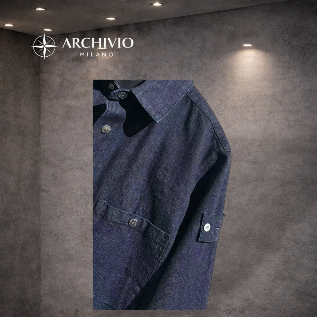 STONE ISLAND CHEMISE EN JEAN