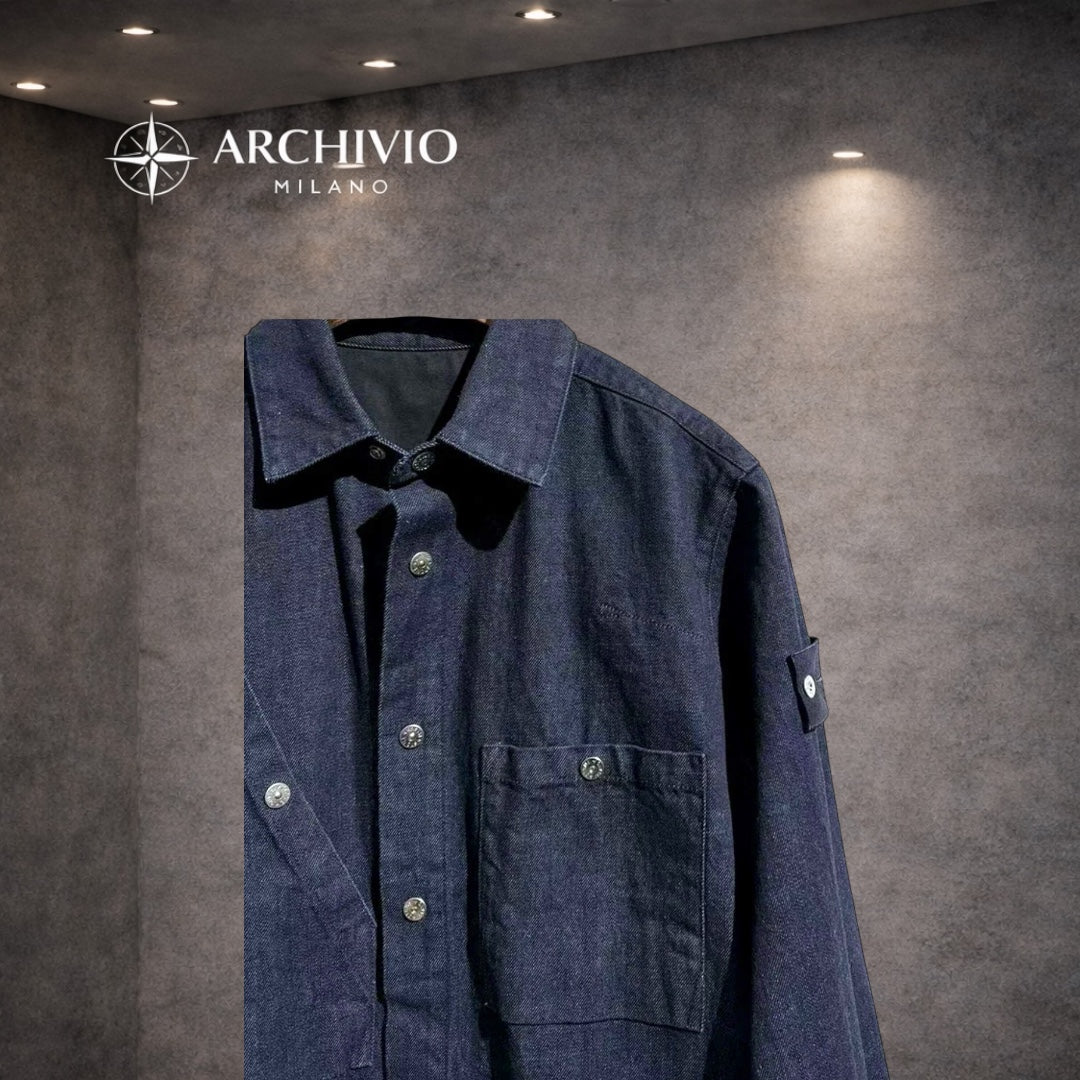 STONE ISLAND CHEMISE EN JEAN