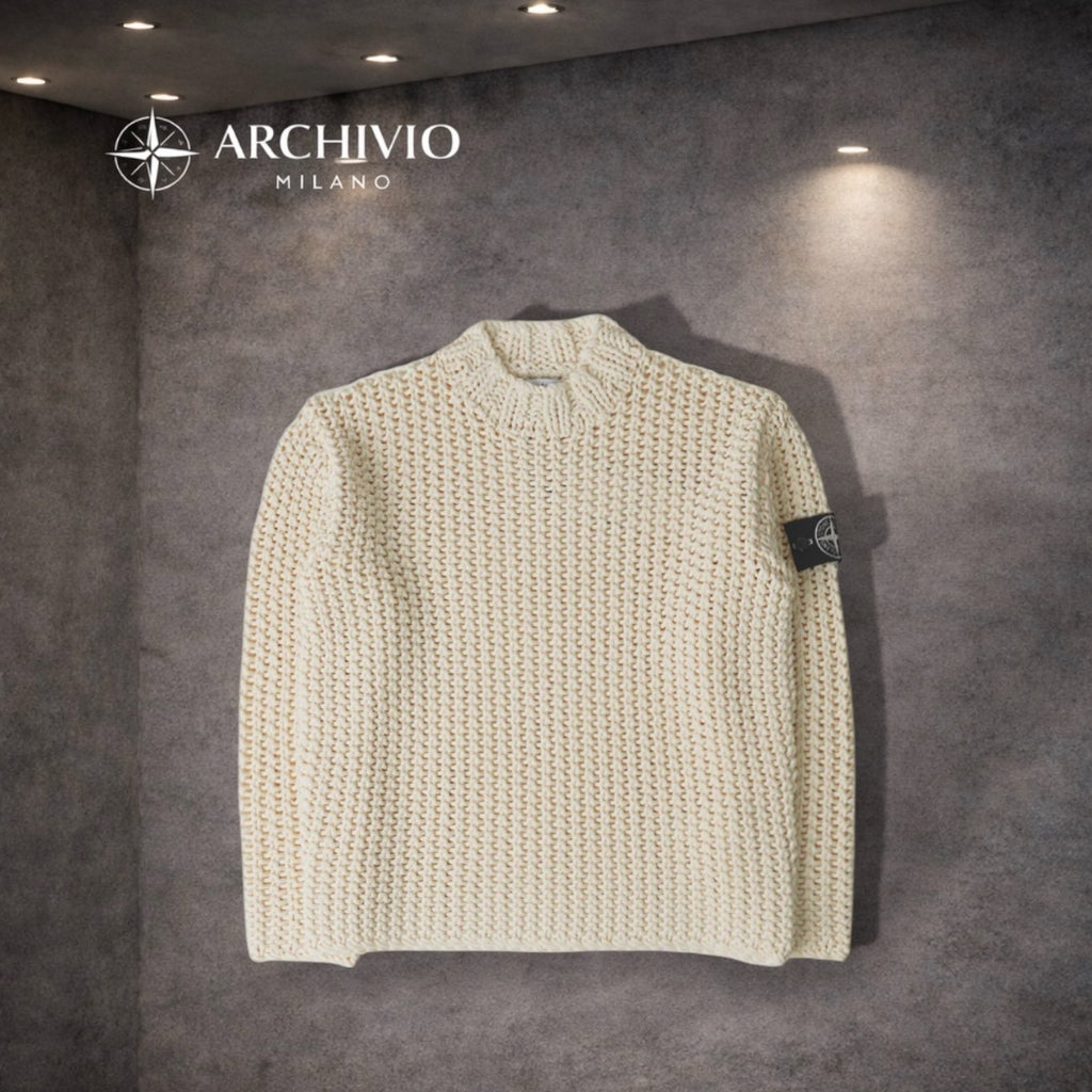 STONE ISLAND UV-REACTIVE KNIT SWEATER