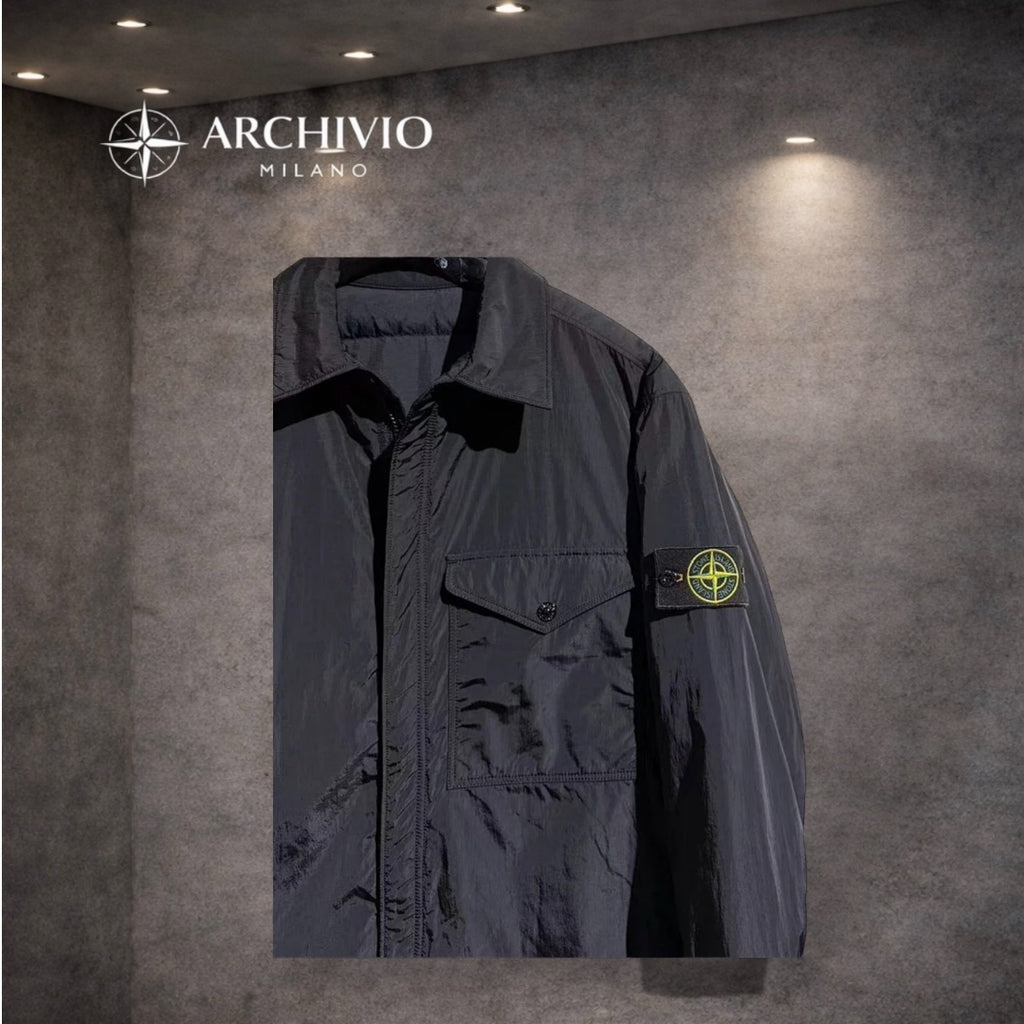 STONE ISLAND VESTE-CHEMISE DEPERLANT