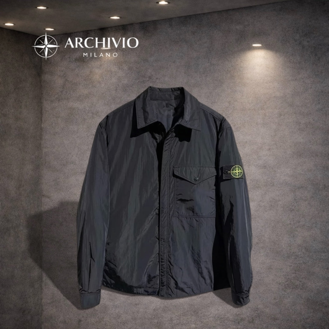 STONE ISLAND VESTE-CHEMISE DEPERLANT