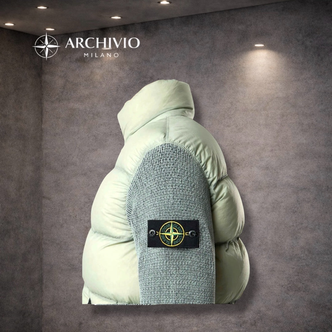 DOUDOUNE LÉGÈRE A MANCHE EN MAILLE